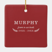 De allerliefste jongen (meisje) | Foto Huisdier He Keramisch Ornament (Achterkant)