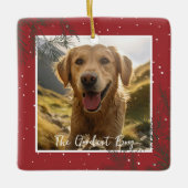 De allerliefste jongen (meisje) | Foto Huisdier He Keramisch Ornament (Voorkant)