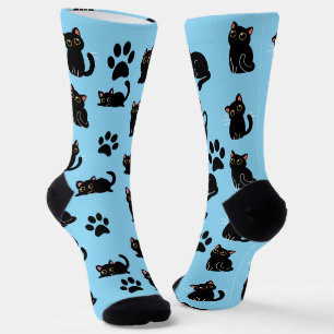De Allermooiste Zwarte Katten Sokken Cadeau voor K