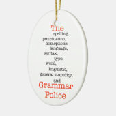 De Alles-politie Keramisch Ornament (Links)