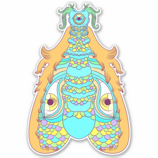 De Alles Ziende Mot Sticker (Voorkant)