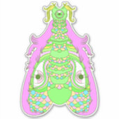 De alles ziende mot sticker (Voorkant)