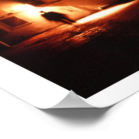 De Alley 's nachts Poster (Hoek)