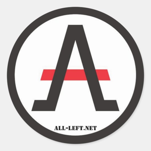 De Alliantie van Libertarisch Links van sticker (Voorkant)