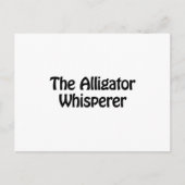 de alligator whisper briefkaart (Voorkant)