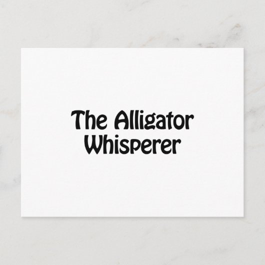 de alligator whisper briefkaart (Voorkant)