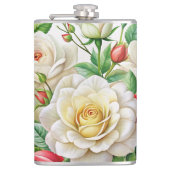 De allure van een Single Roos Thermal Tumbler Heupfles (Voorkant)