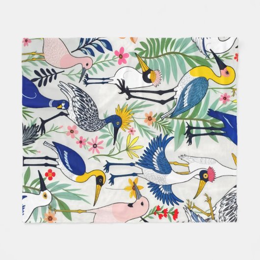 De almanak van de volière fleece deken (Voorkant (Horizontaal))