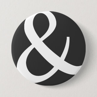 De Almighty Ampersand Ronde Button 7,6 Cm