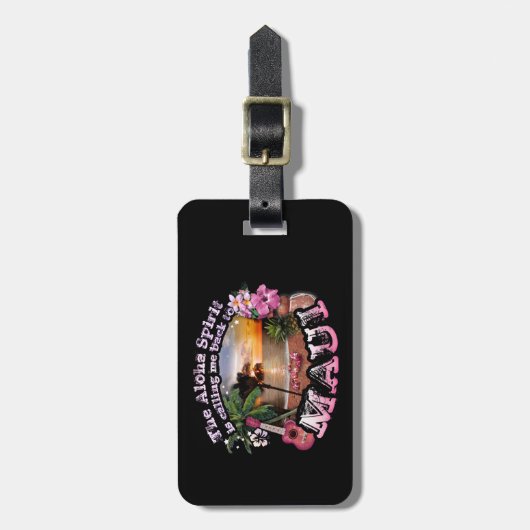 De Aloha Spirit belt me terug naar Maui Bagagelabel (Voorkant verticaal)