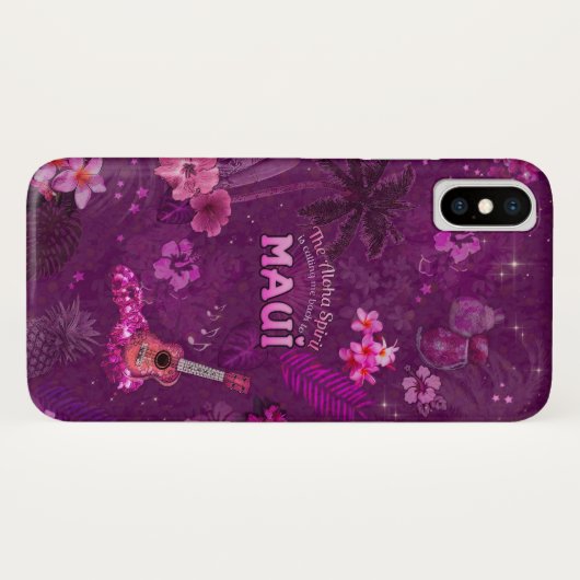 De Aloha Spirit belt me terug naar Maui Case-Mate iPhone Case (Achterkant (horizontaal))