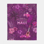 De Aloha Spirit belt me terug naar Maui Fleece Deken (Voorkant)