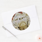 De Aloof Lion van Massa, Ronde Sticker, Glossy Ronde Sticker (Envelop)