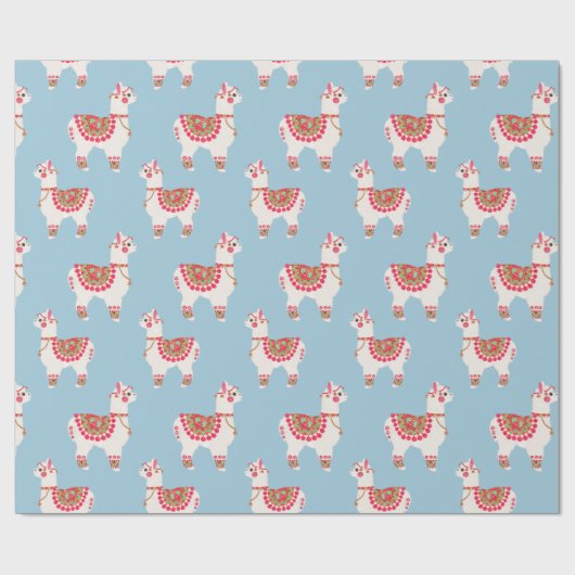 De Alpaca Cadeaupapier (Vlak)