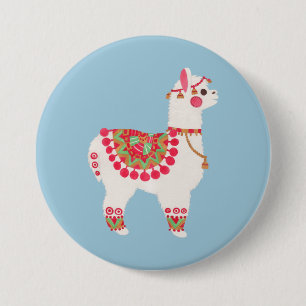 De Alpaca Ronde Button 7,6 Cm