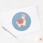 De Alpaca Ronde Sticker (Envelop)