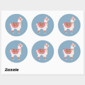 De Alpaca Ronde Sticker (Vel)