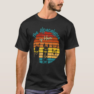 De alpacalyps is hier dierlijke alpaca zeggen t-shirt