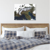 De Alpen 2 Canvas Afdruk (Insitu (Slaapkamer))