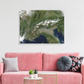 De Alpen 2 Canvas Afdruk (Insitu (Woonkamer))