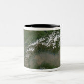 De Alpen 2 Tweekleurige Koffiemok (Center)