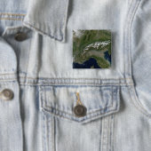 De Alpen 2 Vierkante Button 5,1 Cm (In situ)