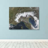 De Alpen 3 Canvas Afdruk (Insitu (Houten vloer))