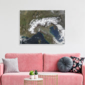 De Alpen 3 Canvas Afdruk (Insitu (Woonkamer))