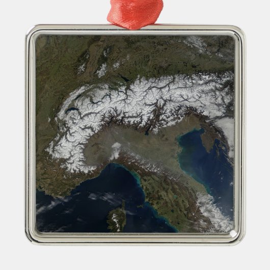 De Alpen 3 Metalen Ornament (Voorkant)