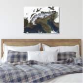 De Alpen 4 Canvas Afdruk (Insitu (Slaapkamer))