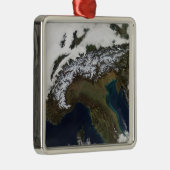 De Alpen 4 Metalen Ornament (Rechts)