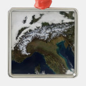 De Alpen 4 Metalen Ornament (Voorkant)