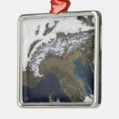 De Alpen 4 Metalen Ornament (Links)