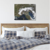 De Alpen Canvas Afdruk (Insitu (Slaapkamer))