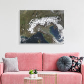 De Alpen Canvas Afdruk (Insitu (Woonkamer))