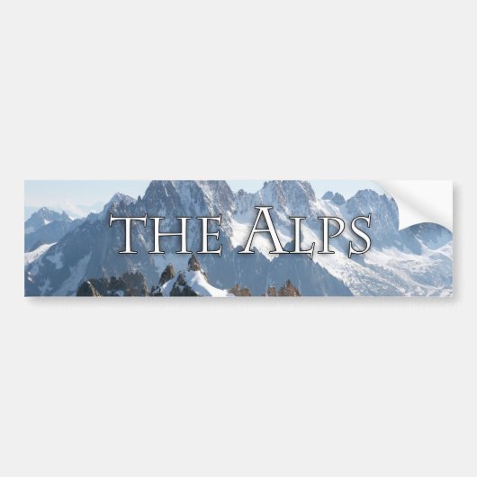 De Alpen - Geweldig! Bumpersticker (Voorkant)
