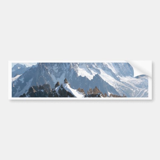 De Alpen - prachtig! Bumpersticker (Voorkant)