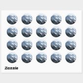 De Alpen - prachtig! Ronde Sticker (Vel)