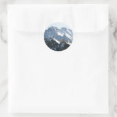 De Alpen - prachtig! Ronde Sticker (Tas)