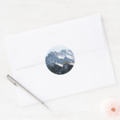 De Alpen - prachtig! Ronde Sticker (Envelop)