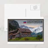 De Alpen van Liechtenstein Briefkaart (Voorkant / Achterkant)