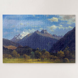 De Alpen van Visp, Albert Bierstadt Legpuzzel
