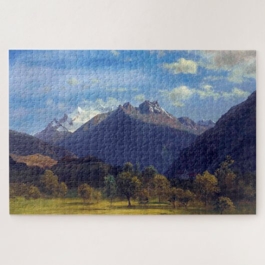 De Alpen van Visp, Albert Bierstadt Legpuzzel (Horizontaal)