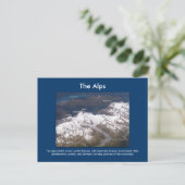 De Alpen vanuit de ruimte Briefkaart (Staand voorkant)