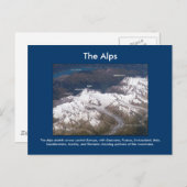 De Alpen vanuit de ruimte Briefkaart (Voorkant / Achterkant)