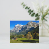 De Alpen, Zwitserland - Briefkaart (Staand voorkant)