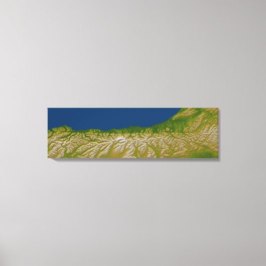 De Alpenfout langs de westkust Canvas Afdruk (Voorkant)