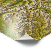 De Alpenfout langs de westkust Foto Afdruk (Hoek)