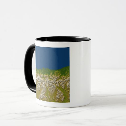 De Alpenfout langs de westkust Mok (Voorkant links)