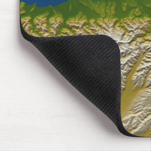 De Alpenfout langs de westkust Muismat (Hoek)